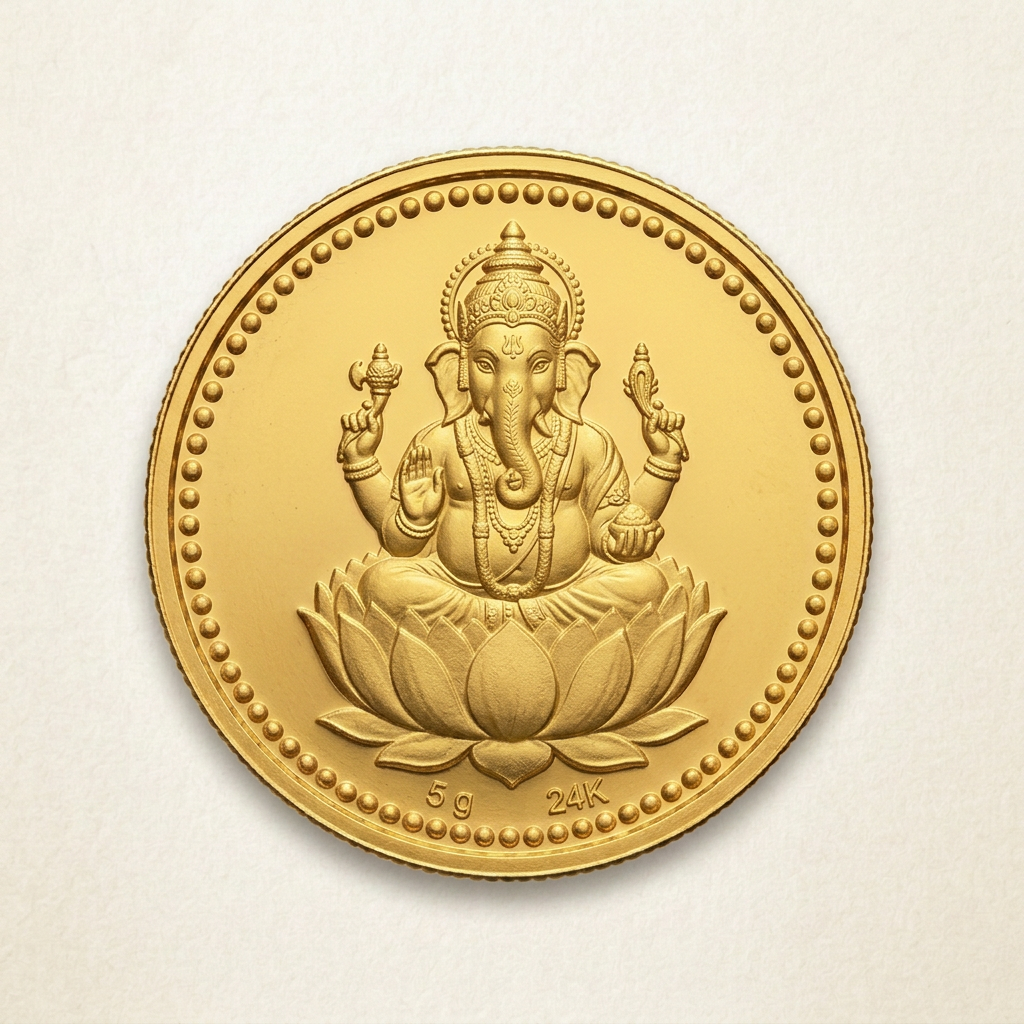 Prerna Ganesha Coin 5g image 1