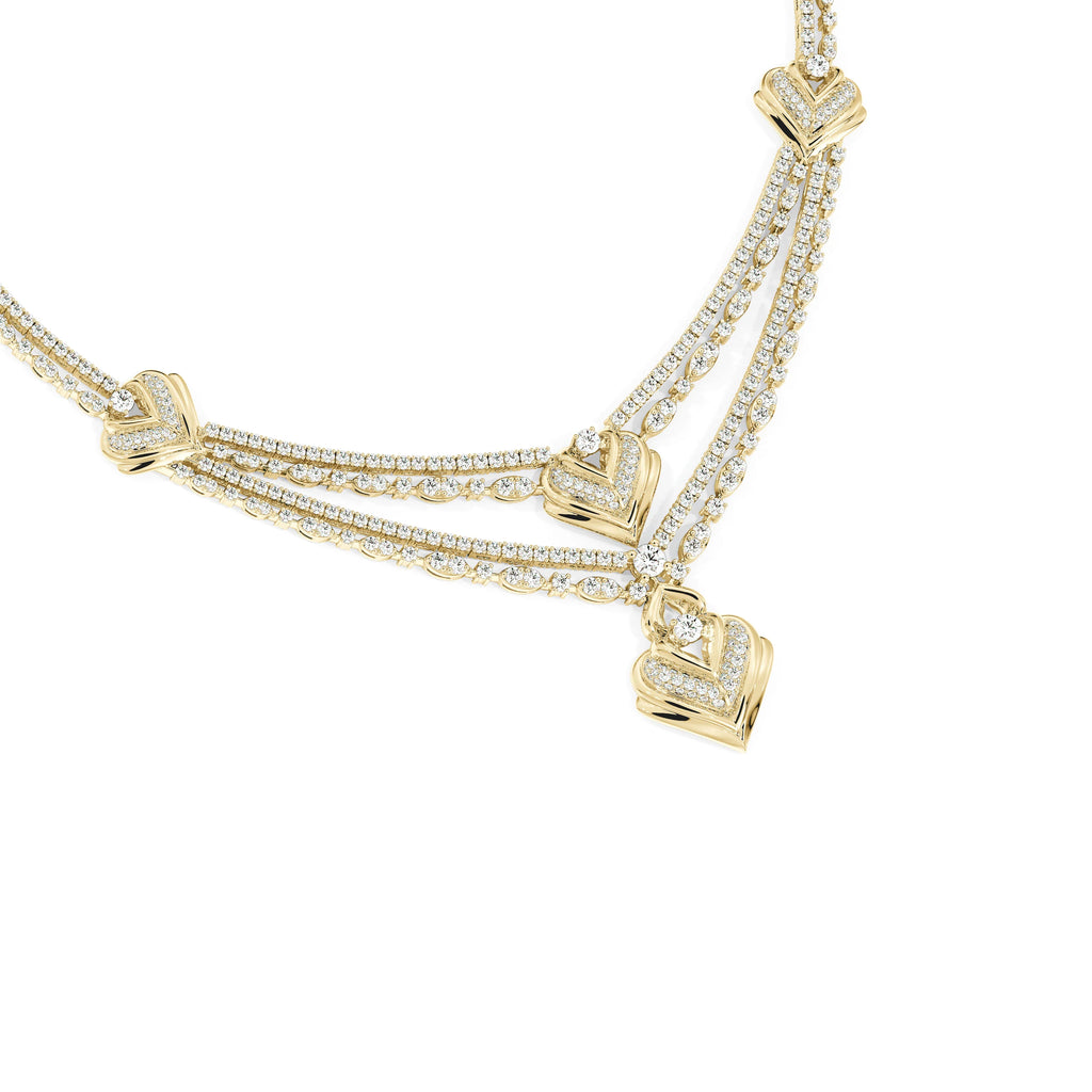 Swarna Diamonds Two Line Necklace