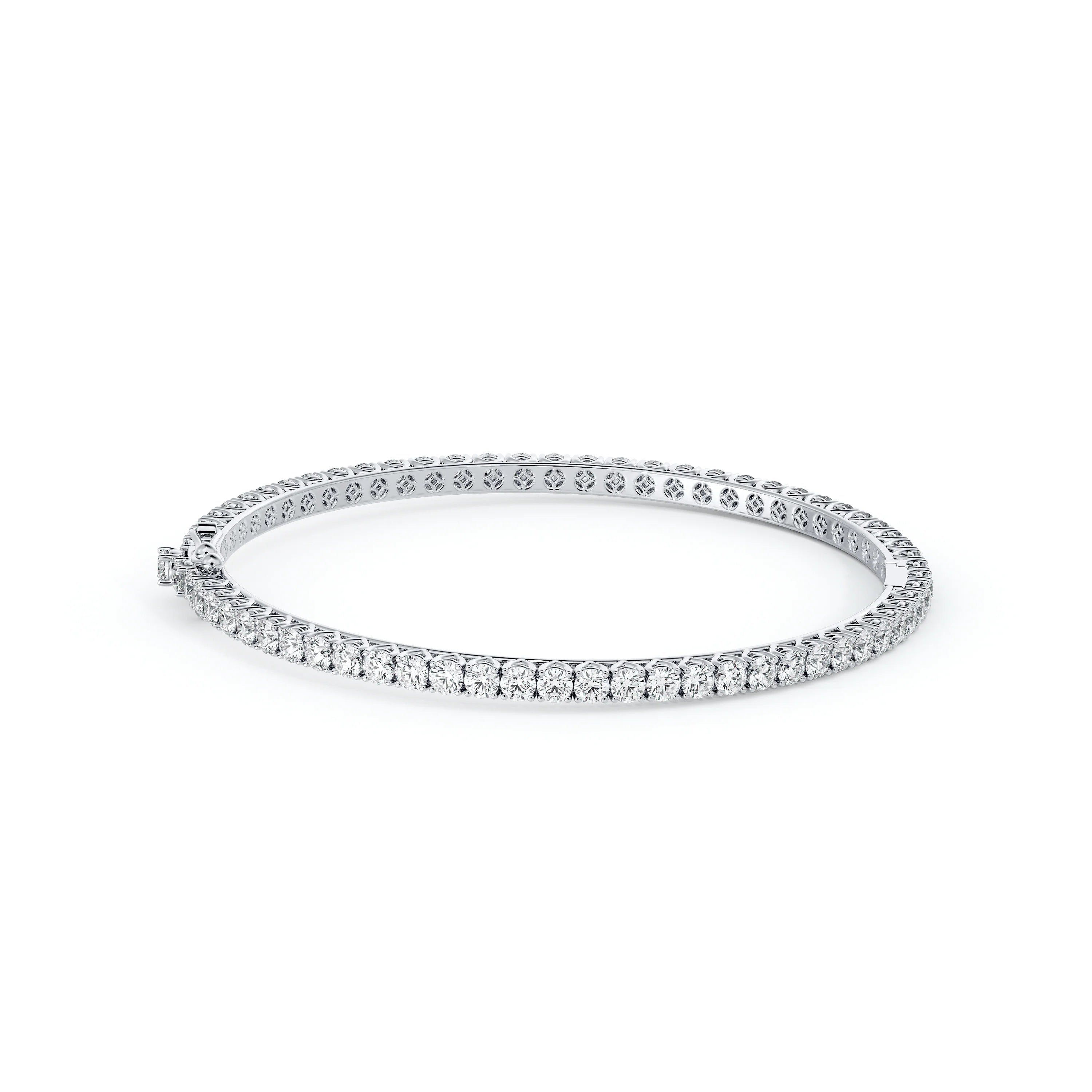 Swarna Diamonds Round Narrow Diamond Bangle