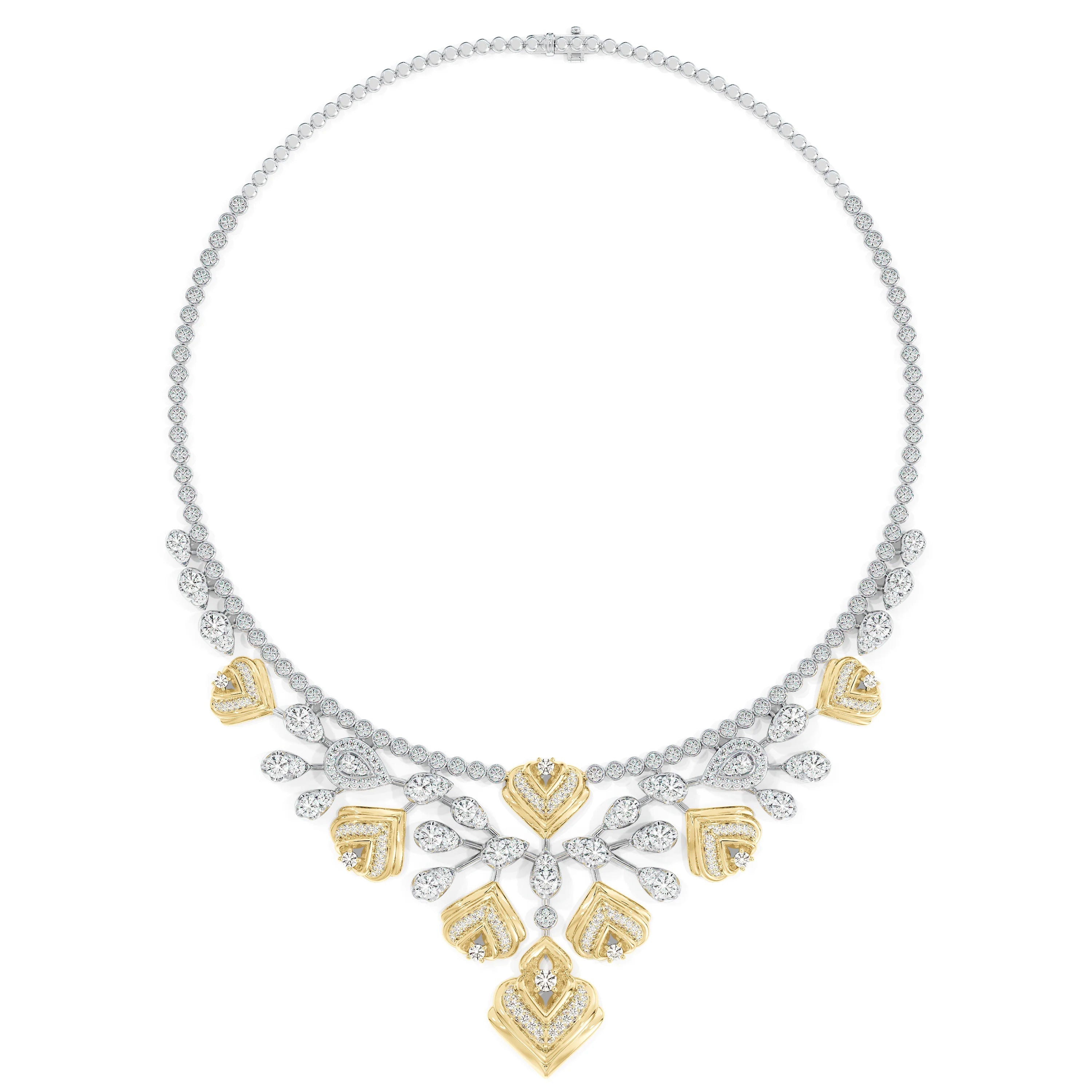 Swarna Diamonds Two Tone  Necklace
