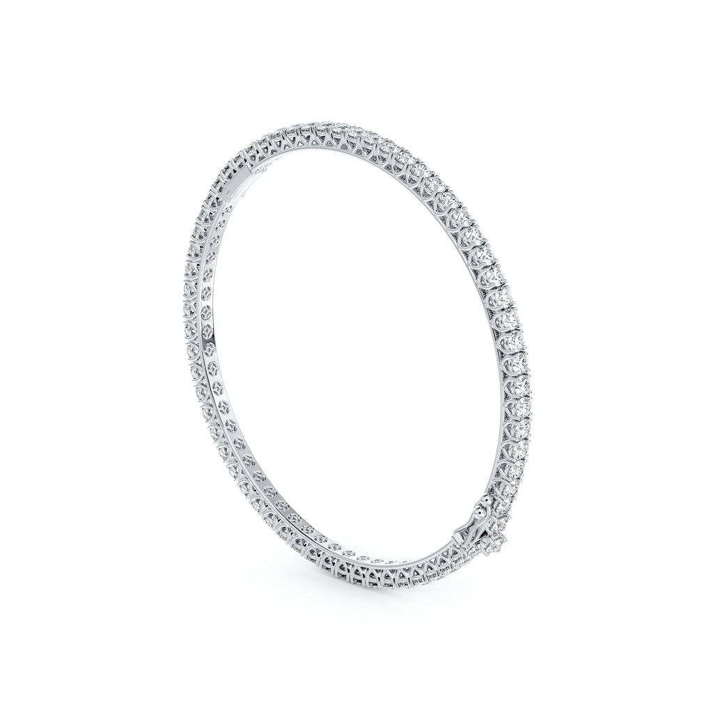 Swarna Diamonds Round Narrow Diamond Bangle