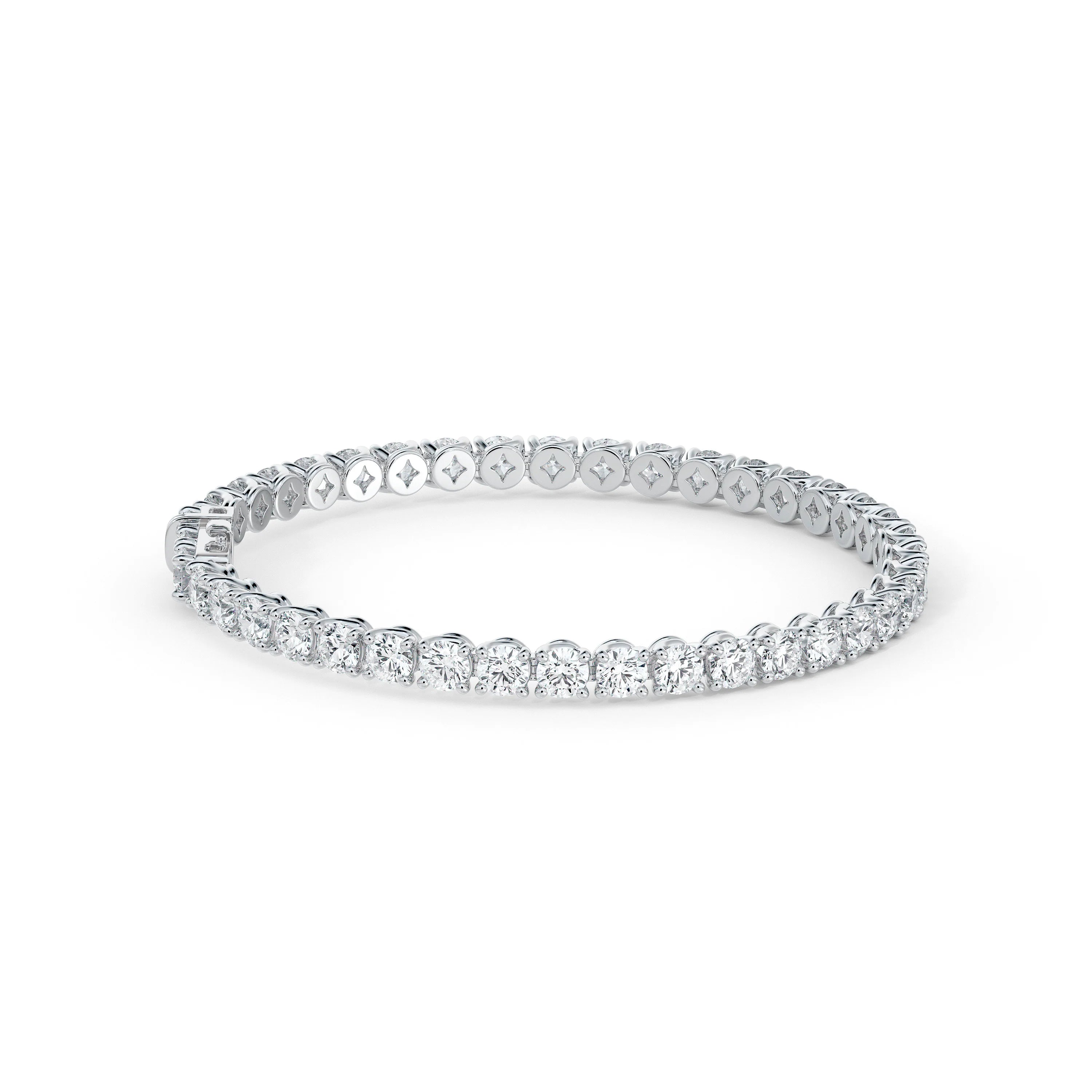 Swarna Diamonds Round Narrow Diamond Bangle