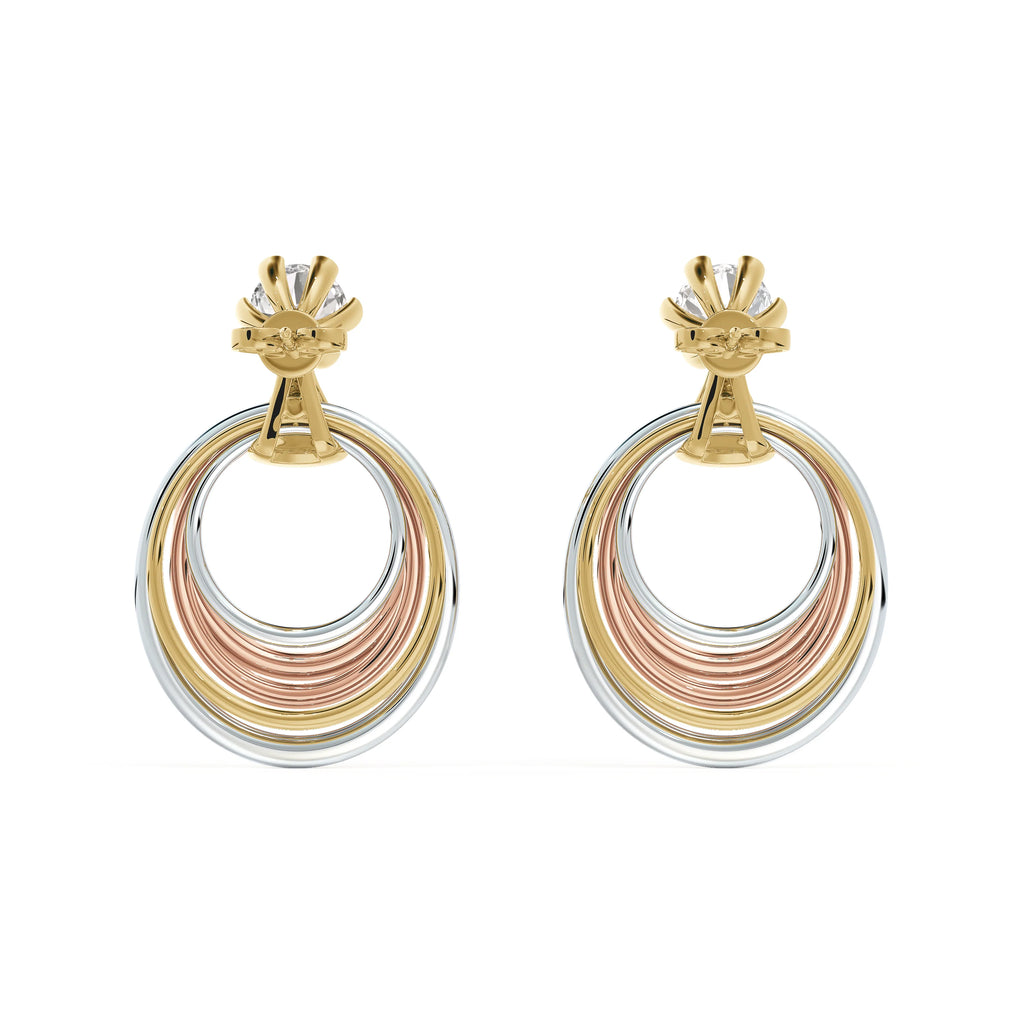 Swarna Diamonds Pavé Circle Earrings