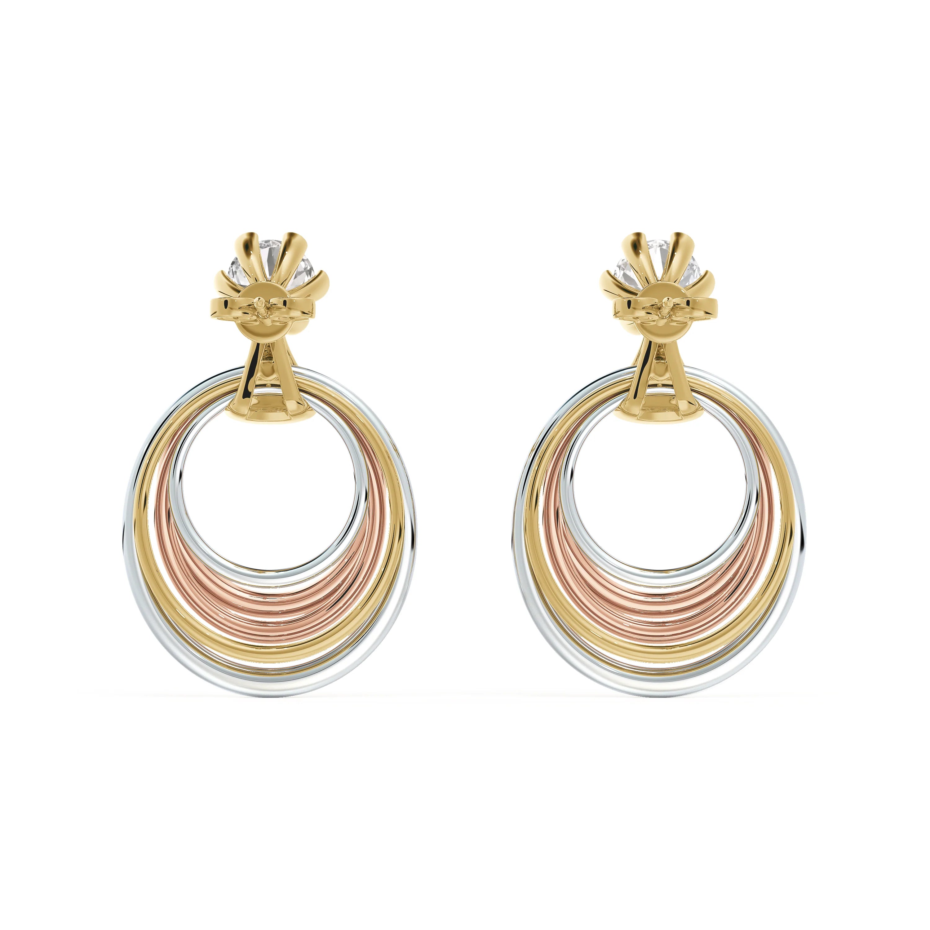 Swarna Diamonds Pavé Circle Earrings