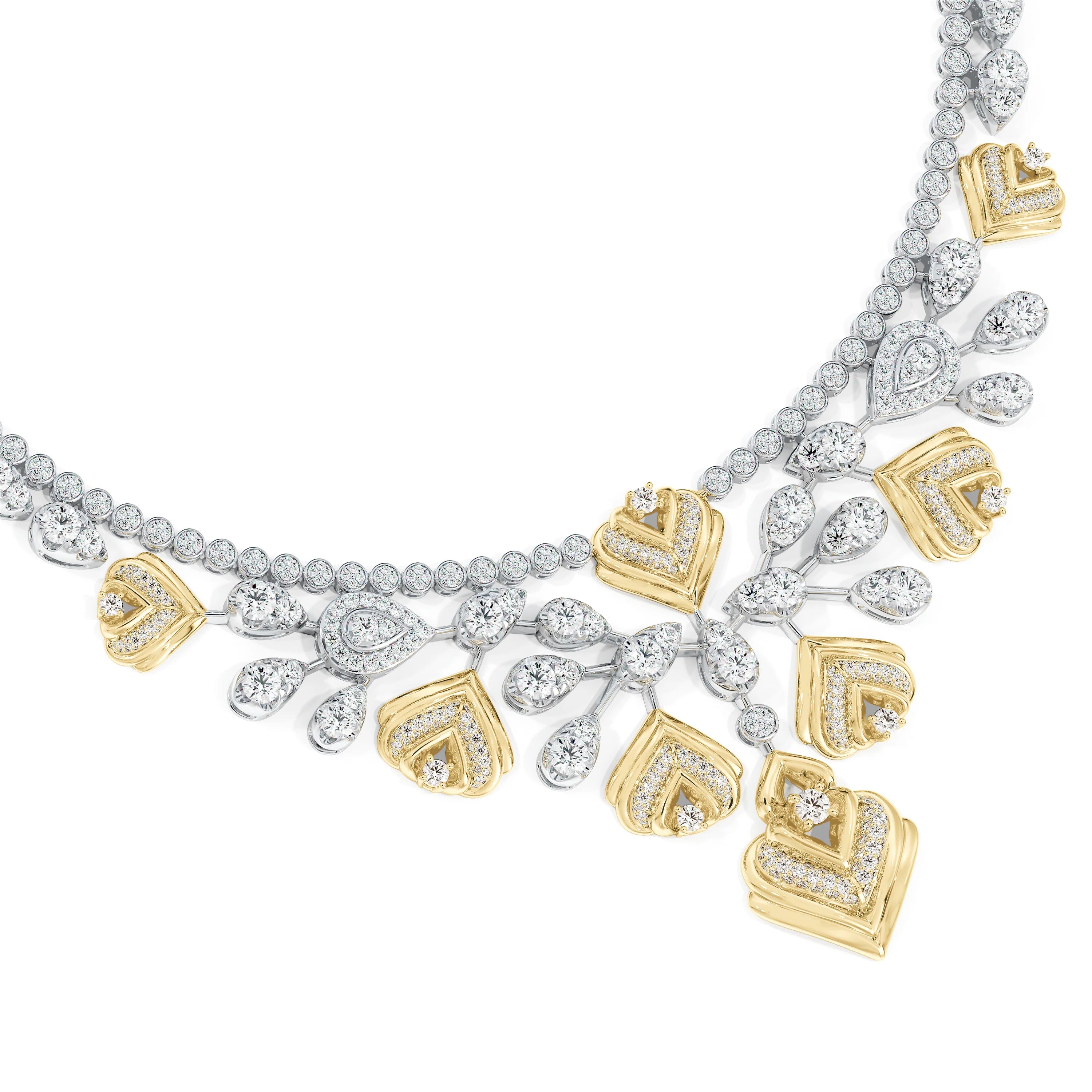 Swarna Diamonds Two Tone  Necklace