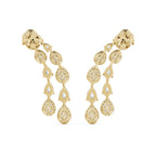Swarna Diamonds Semi Arc Halo Earrings
