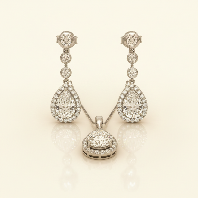 Diamond Jewellery - Cream Background
