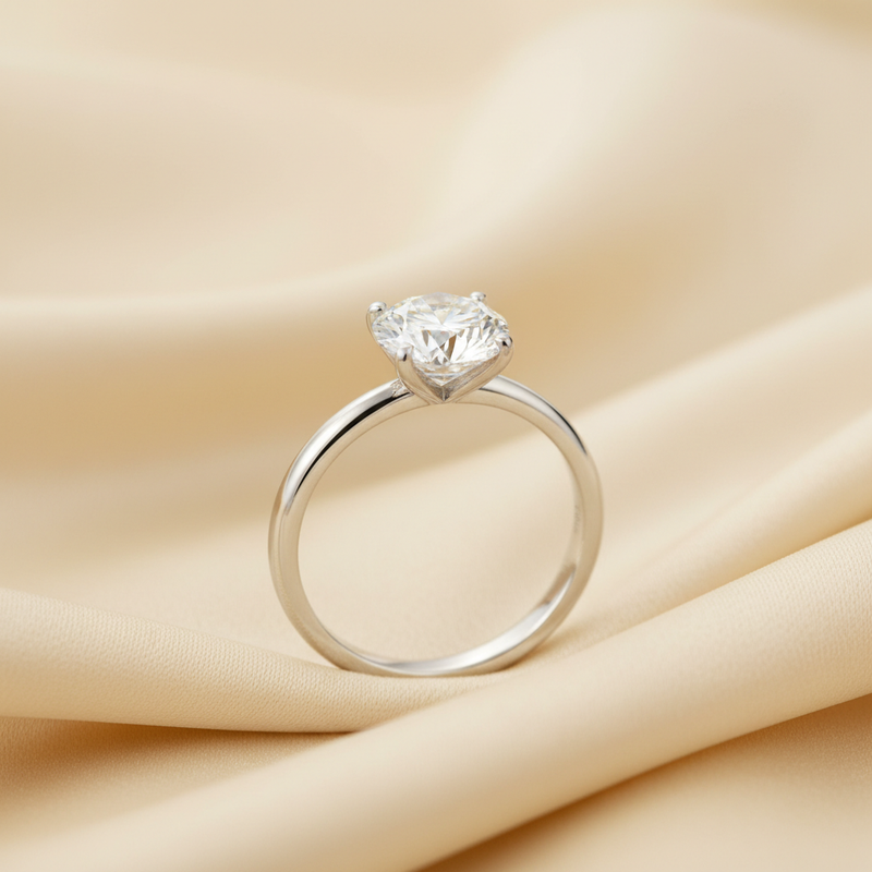 Diamond Ring - Cream Background