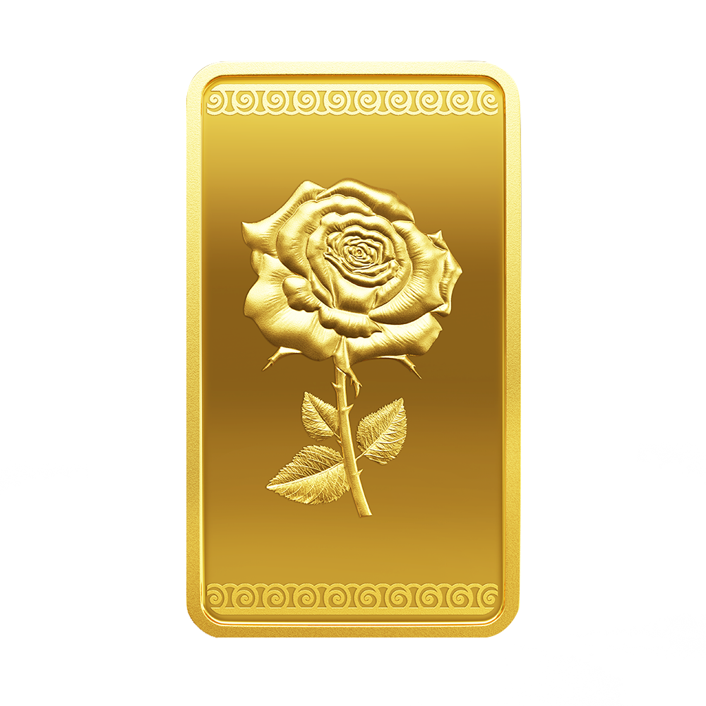 24K (999.9+) Purest 10 gm Rose Gold Bar - MMTC-PAMP