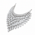 Pankh Dhara Diamond Necklace - Side View
