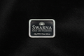Front view of Swarna 10g Fine Silver Bar with Swarna lotus logo engraved