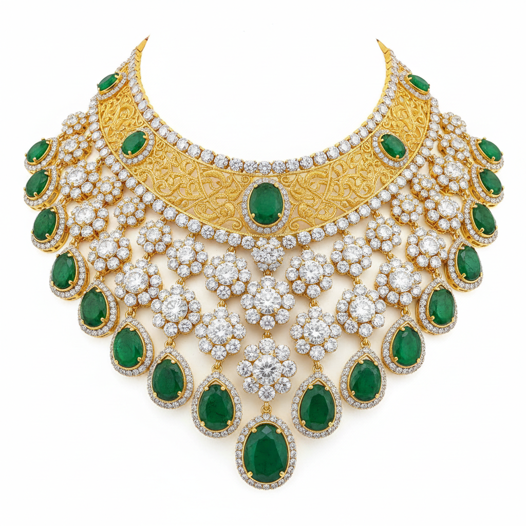 Faera Diamond Necklace - Front View