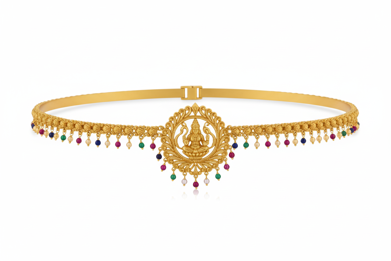 Arna Gold Reversible Waistbelt – Front View