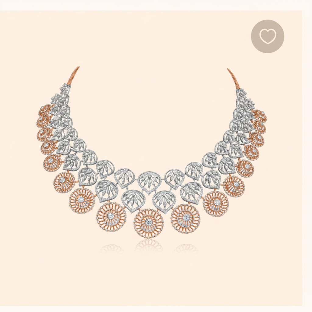 Eternal Ray Diamond Necklace – Generated View
