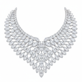 Pankh Dhara Diamond Necklace - Front View