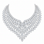 Pankh Dhara Diamond Necklace - Front View
