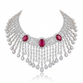 Padma Chandrika Diamond Necklace - Front View