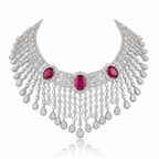 Padma Chandrika Diamond Necklace - Front View