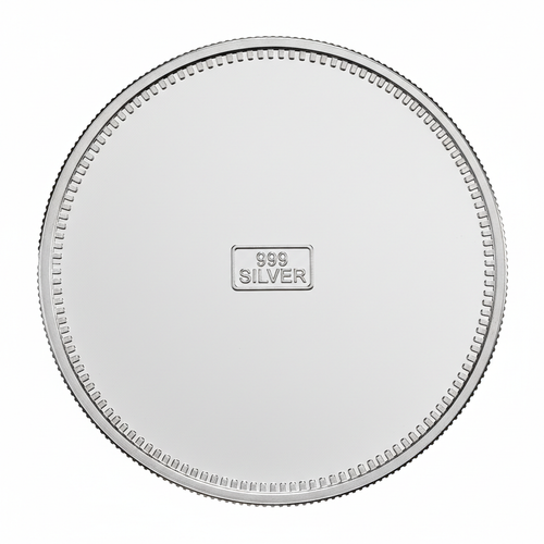100 Gram Silver Coin Reverse 999 Purity