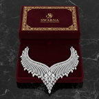 Pankh Dhara Diamond Necklace - Swarna Packaging