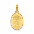 24K (999.9+) Purest 1 gm Rose Gold Oval Pendant - MMTC-PAMP