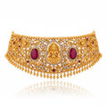 Jannat Gold Choker – Front View