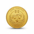 24K (999.9+) Purest 5 gm Love Forever Gold Coin - MMTC-PAMP