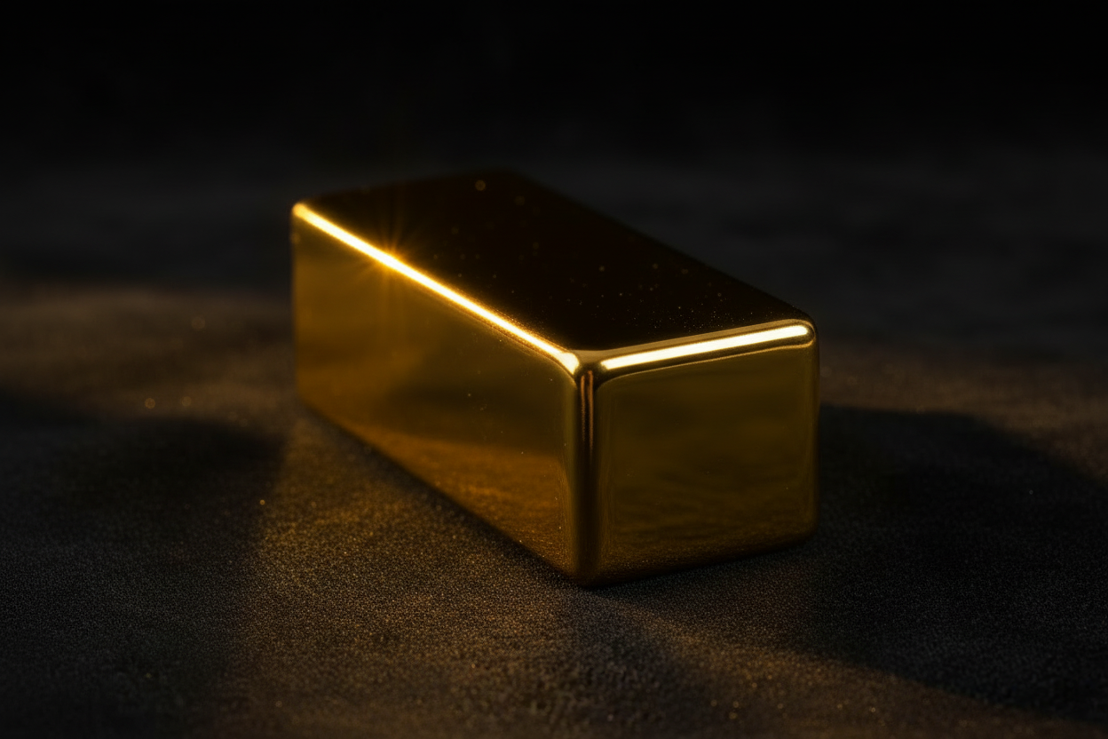 Side view of Swarna 10g Fine Gold Bar