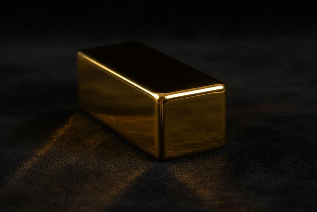 Side view of Swarna 10g Fine Gold Bar