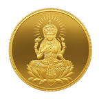 24K Purest 5 gm Laxmi Gold Coin - 24K (999.9+) - MMTC-PAMP